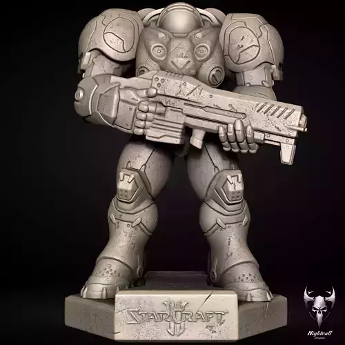 Starcraft Marine 3D Print Model 