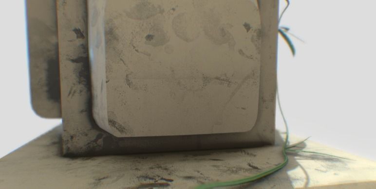 Detailed Old PC Low-poly 3D model_13