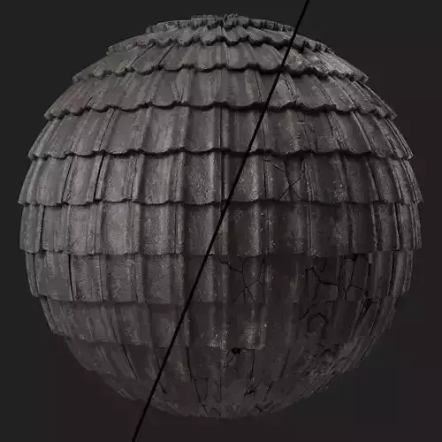 Roof Tile Materials 51- Concrete Roofing by Sbsar generator Texture
