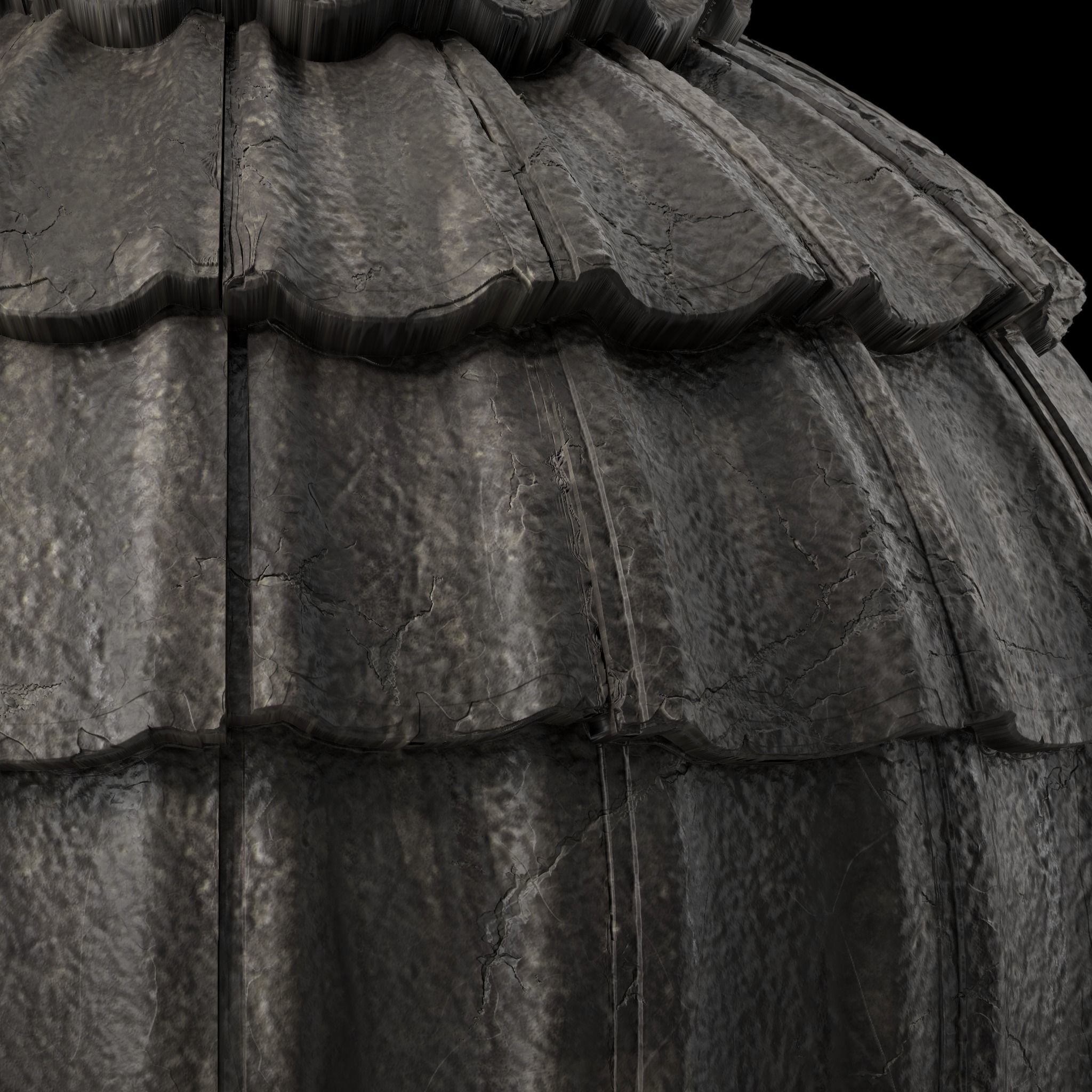 Roof Tile Materials 51- Concrete Roofing by Sbsar generator Texture_5