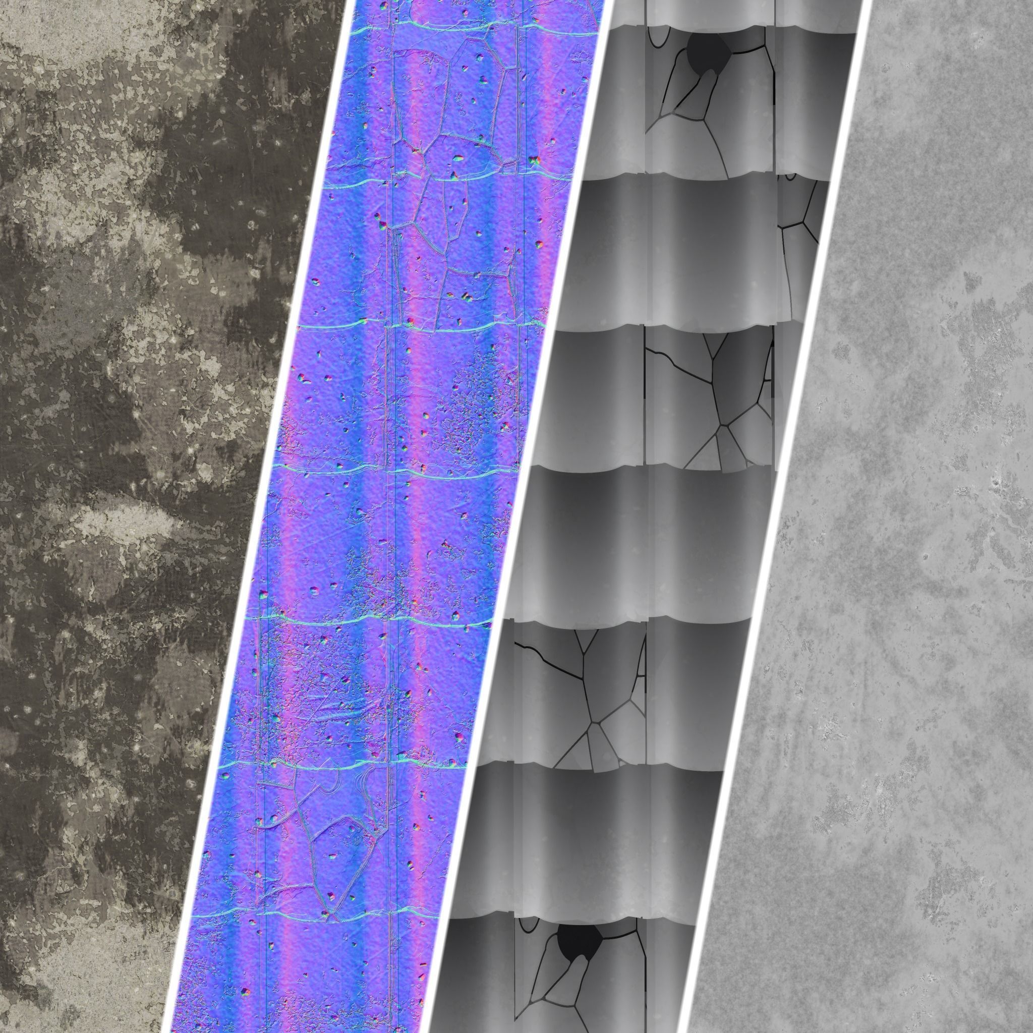 Roof Tile Materials 51- Concrete Roofing by Sbsar generator Texture_3