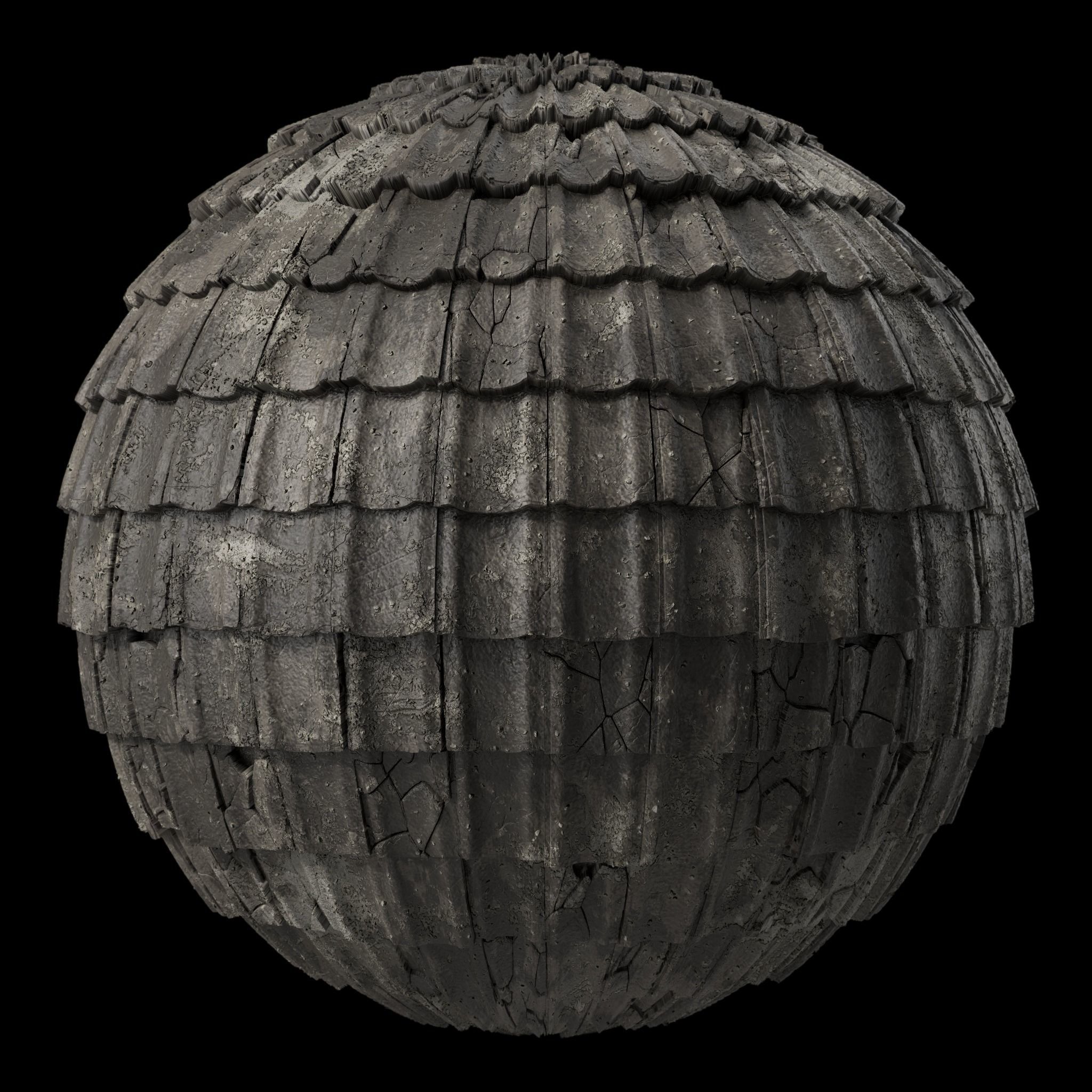 Roof Tile Materials 51- Concrete Roofing by Sbsar generator Texture_1