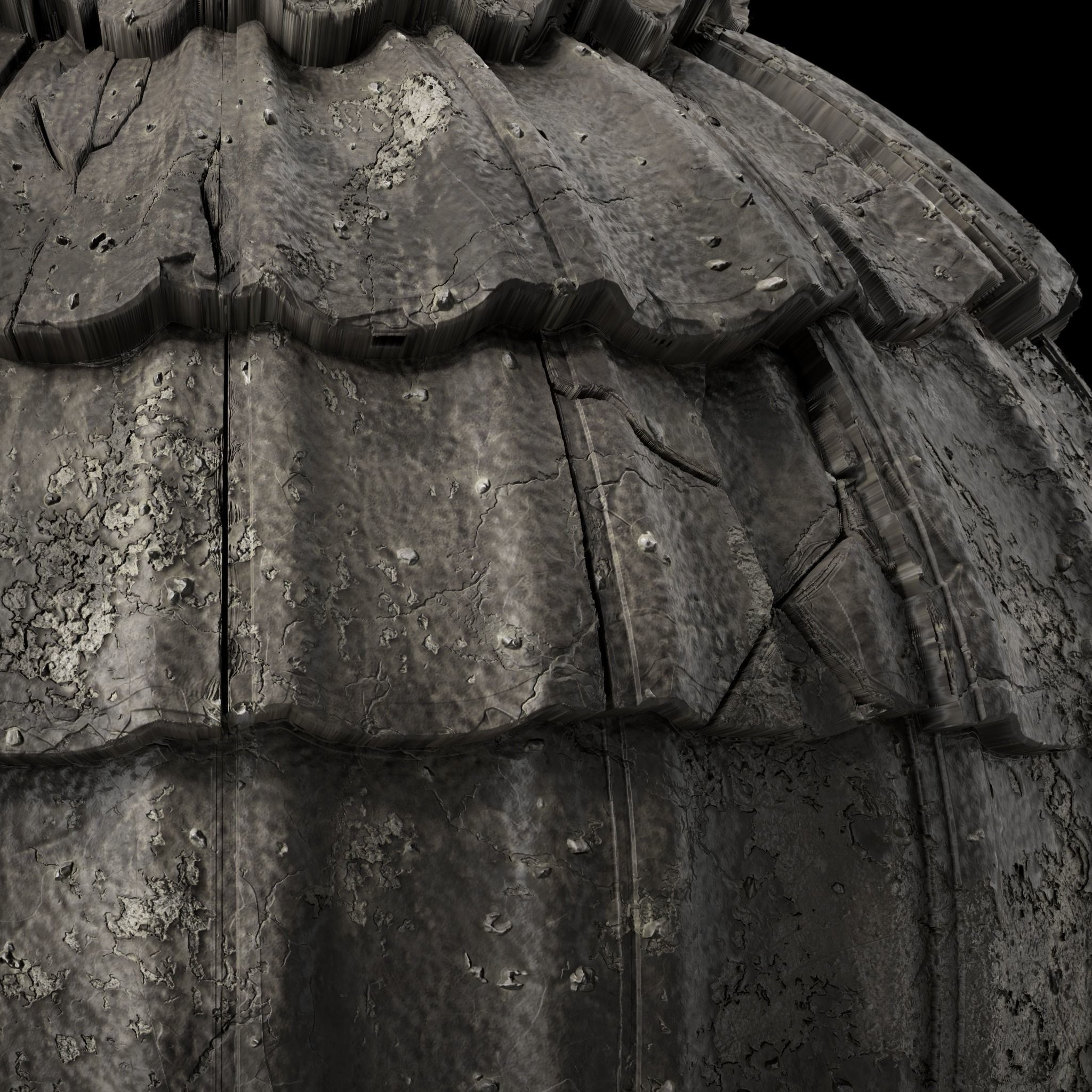 Roof Tile Materials 51- Concrete Roofing by Sbsar generator Texture_2