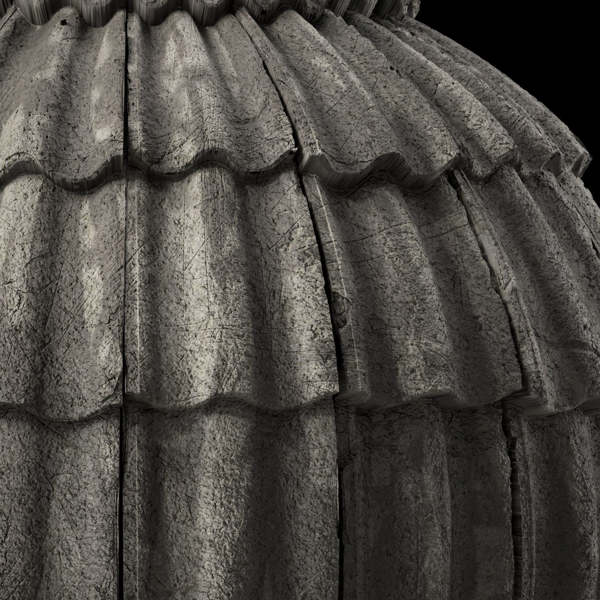 Roof Tile Materials 52- Concrete Roofing by Sbsar generator Texture_5