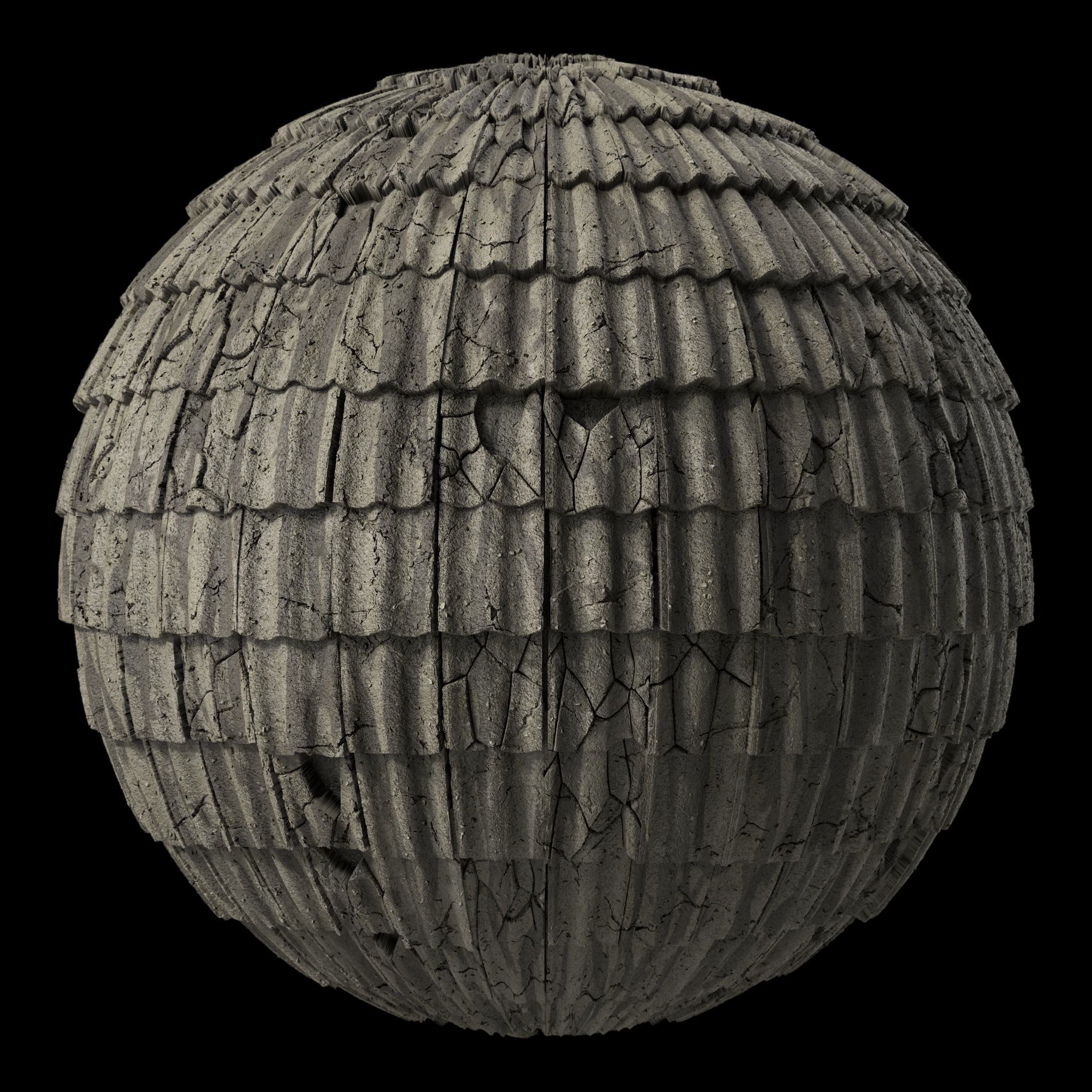 Roof Tile Materials 52- Concrete Roofing by Sbsar generator Texture_1