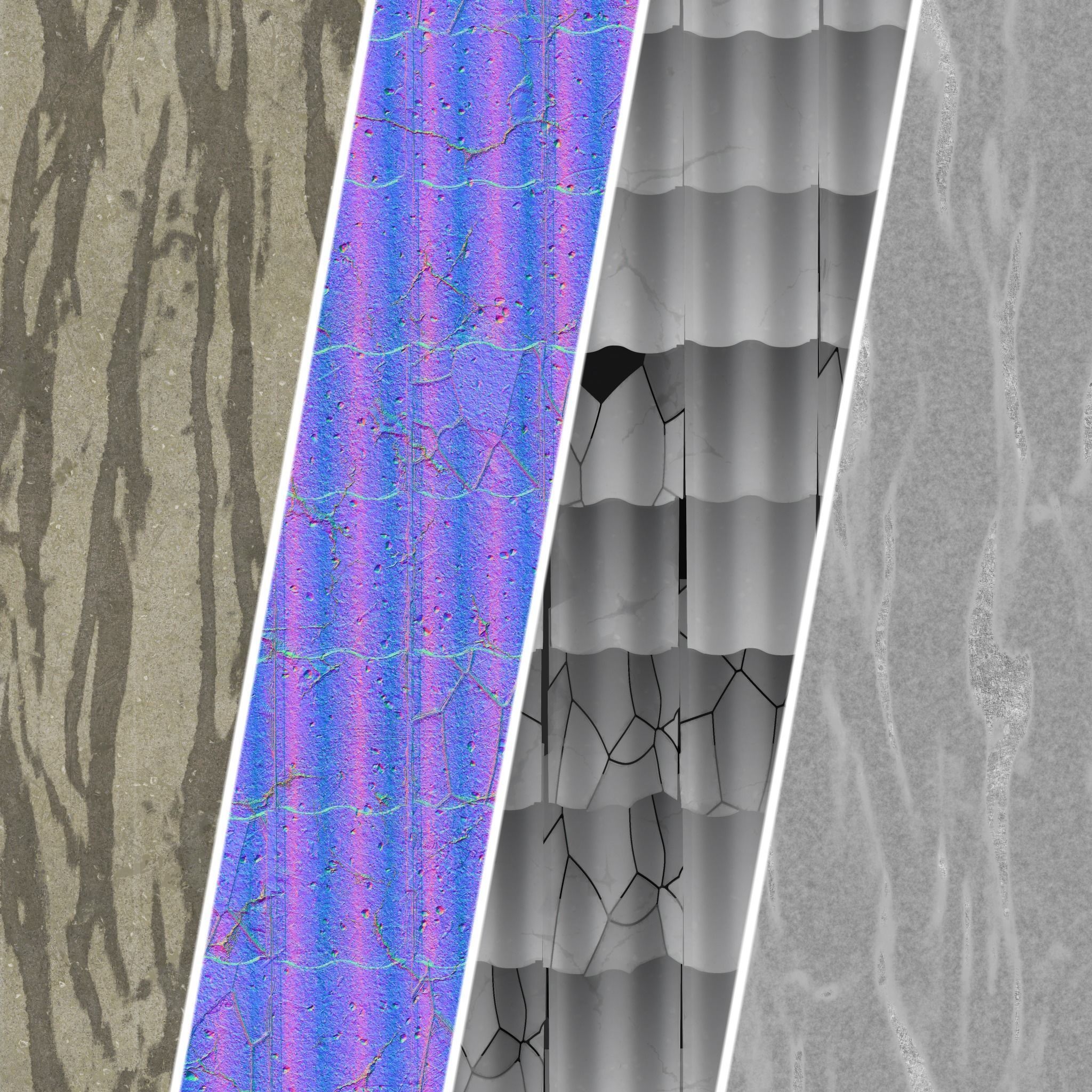 Roof Tile Materials 52- Concrete Roofing by Sbsar generator Texture_3