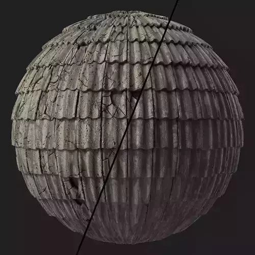 Roof Tile Materials 52- Concrete Roofing by Sbsar generator Texture Roof Tile Materials 52- Concrete Roofing by Sbsar generator Texture