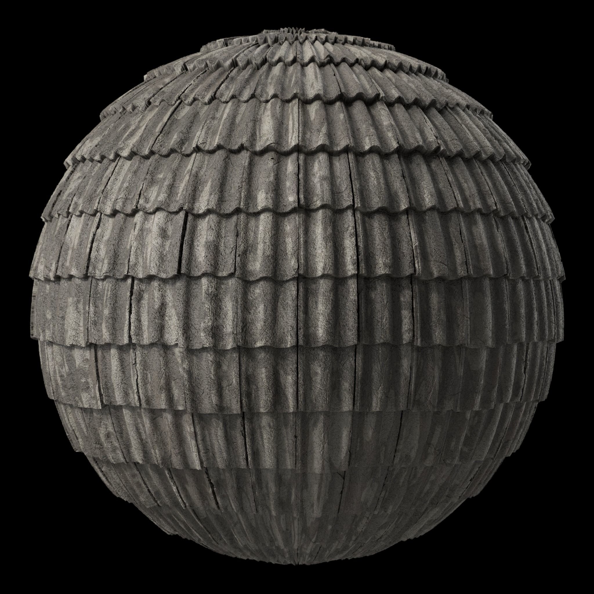 Roof Tile Materials 52- Concrete Roofing by Sbsar generator Texture_4