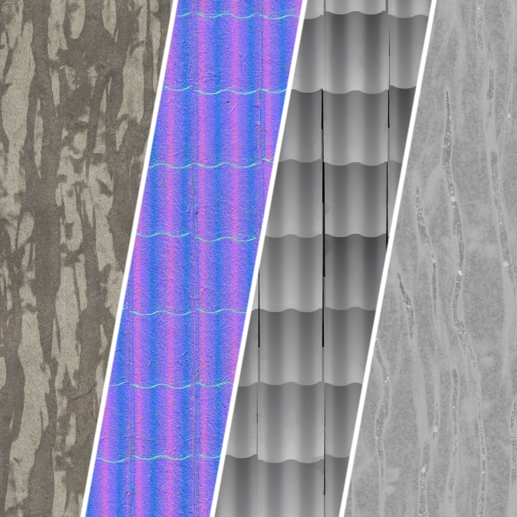 Roof Tile Materials 52- Concrete Roofing by Sbsar generator Texture_6