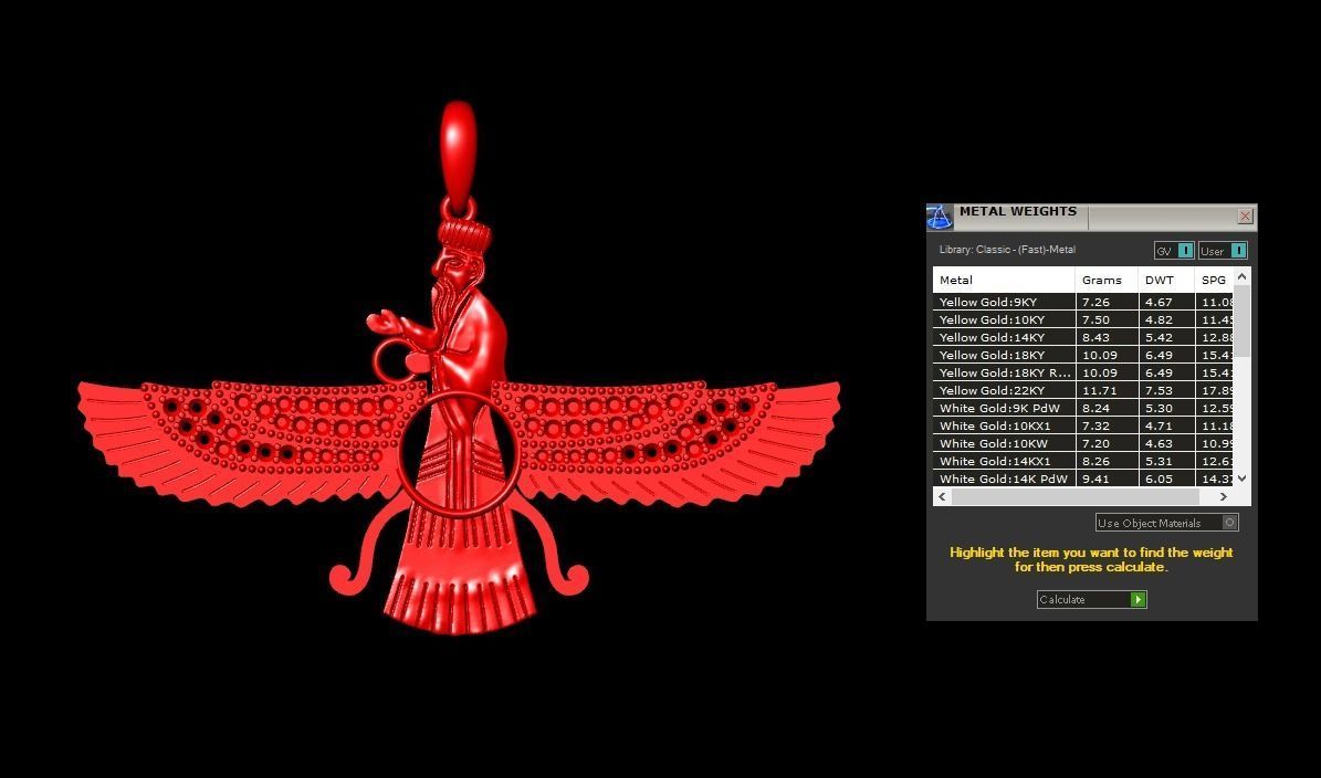 Pendant 545 3D print model_10