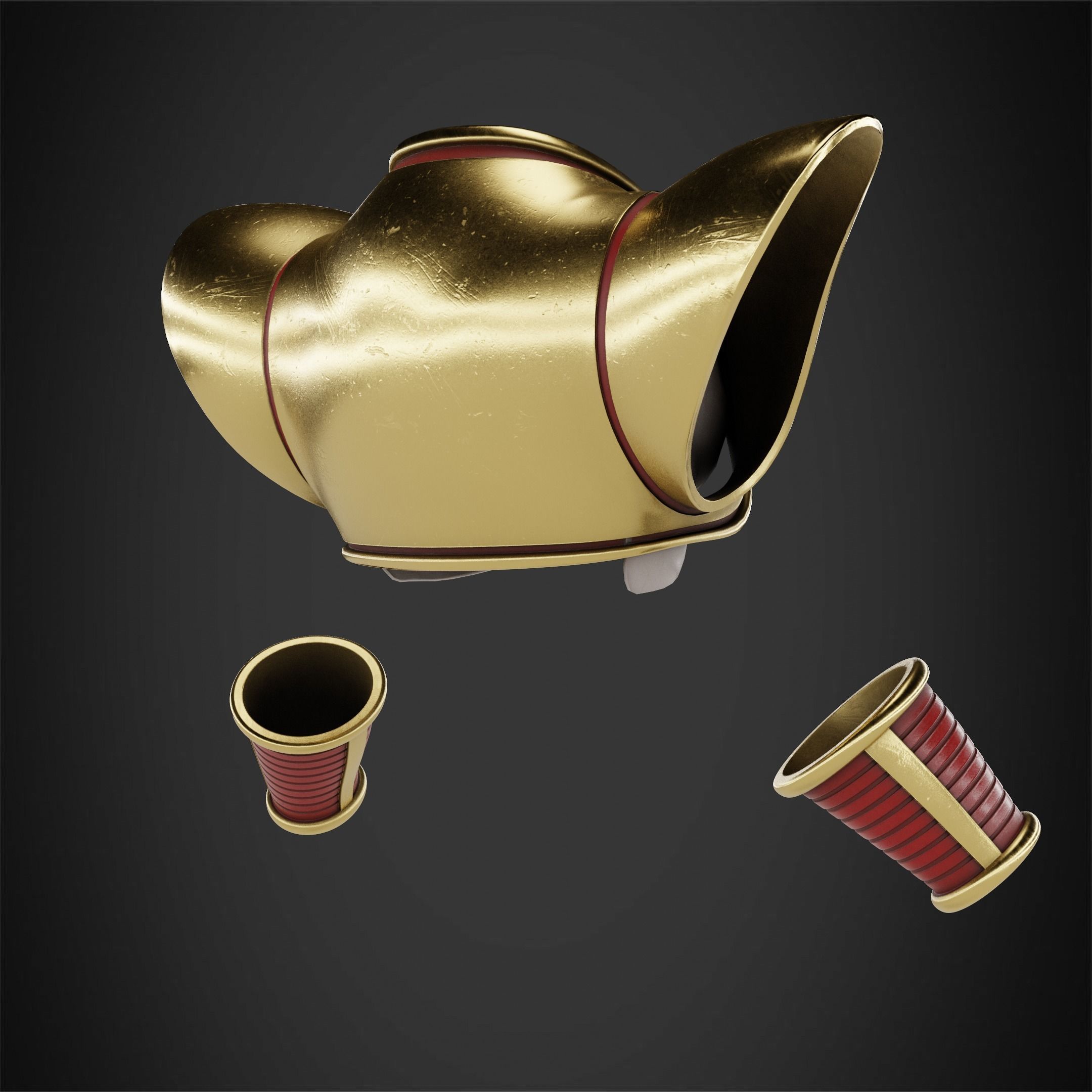 Dragon Ball Baby Vegeta Armor for Cosplay 3D print model_7