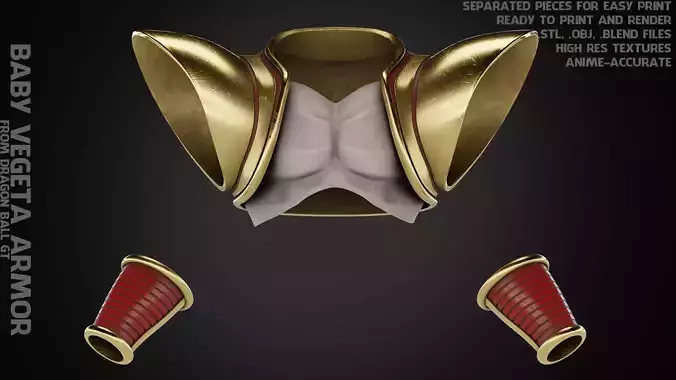Dragon Ball Baby Vegeta Armor for Cosplay