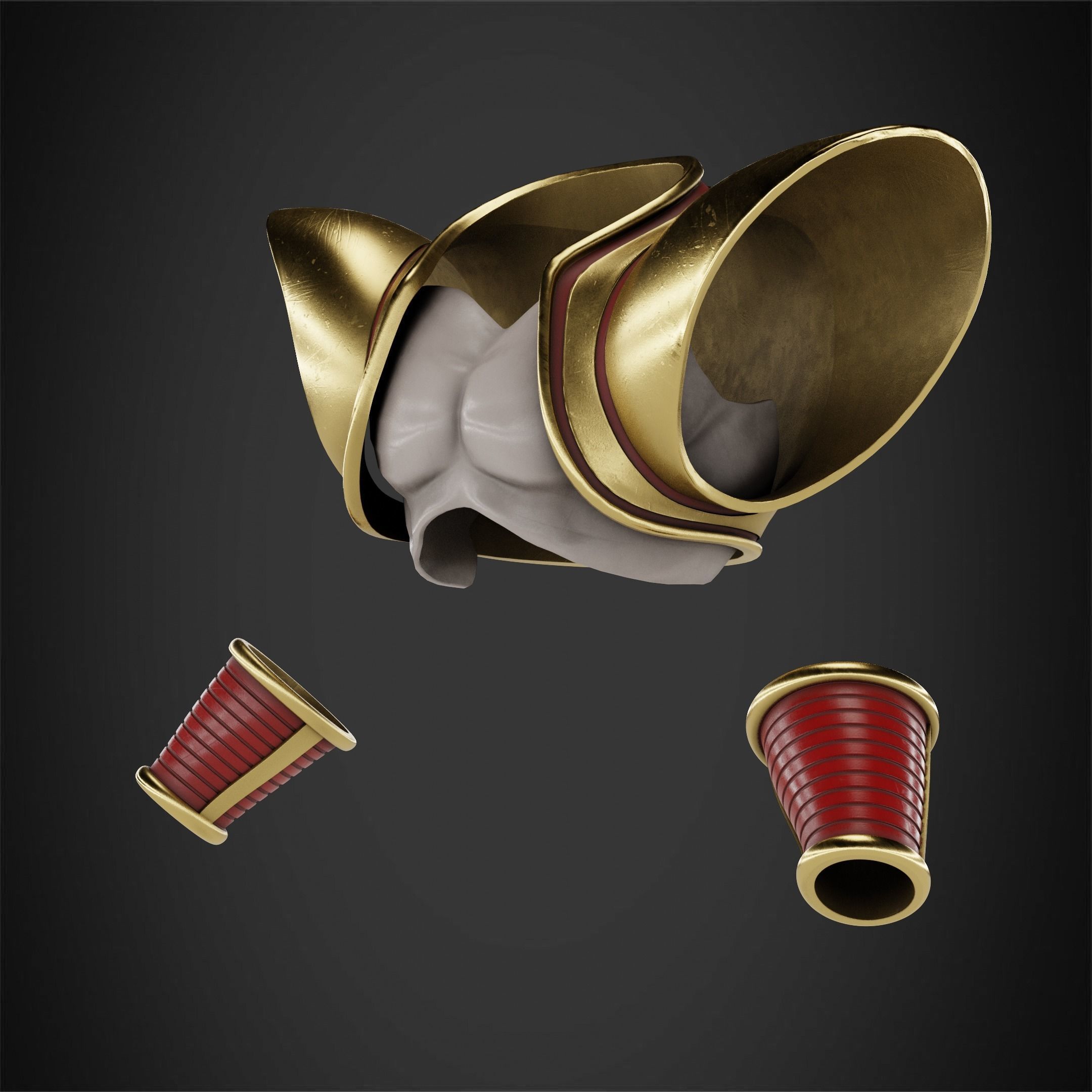 Dragon Ball Baby Vegeta Armor for Cosplay 3D print model_3