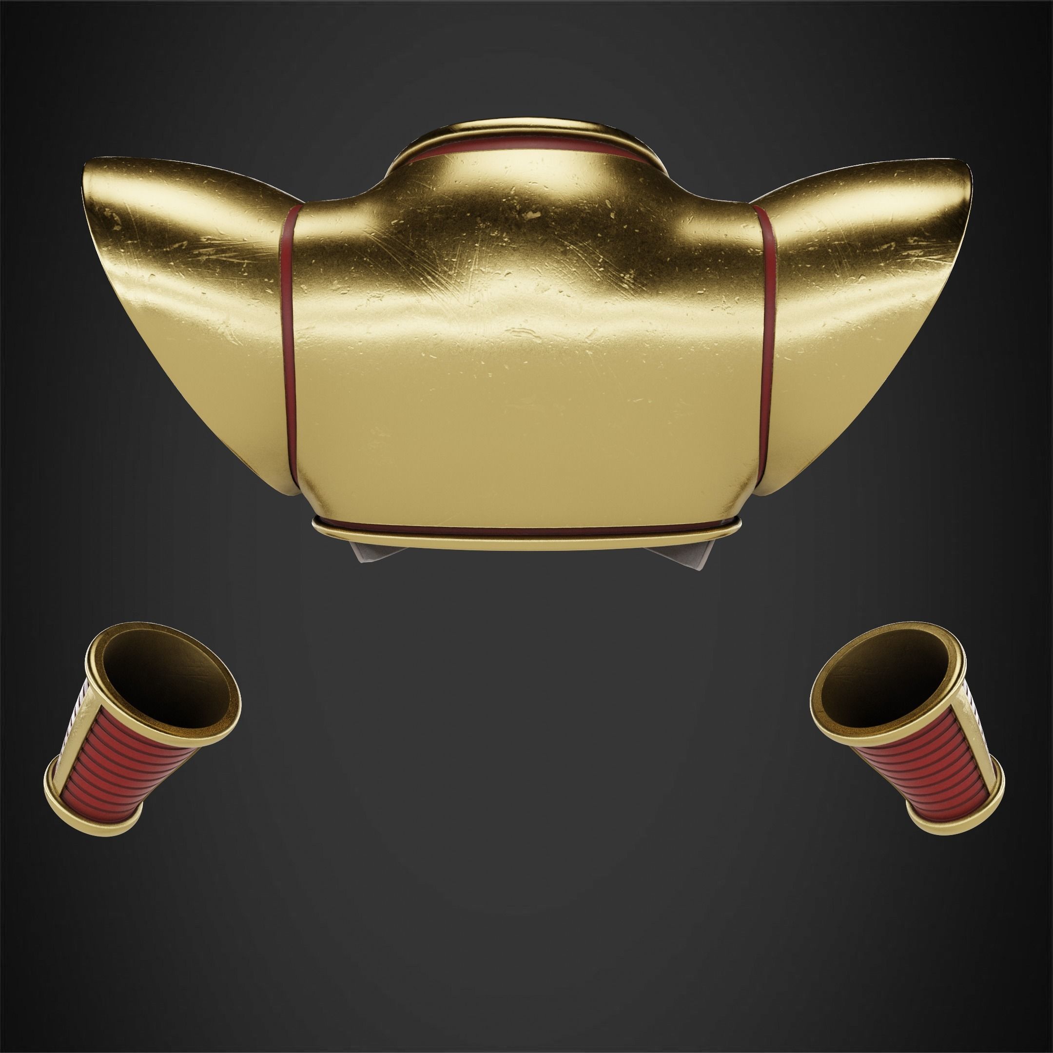 Dragon Ball Baby Vegeta Armor for Cosplay 3D print model_6