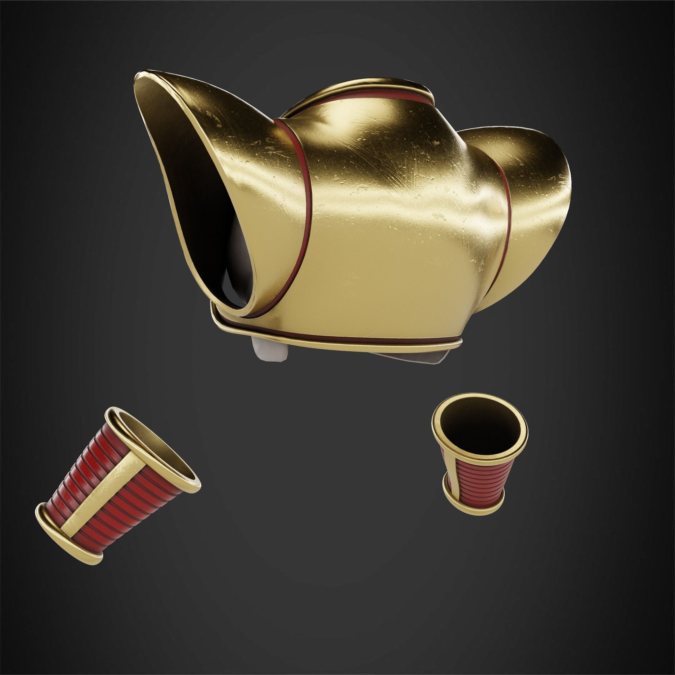 Dragon Ball Baby Vegeta Armor for Cosplay 3D print model_5