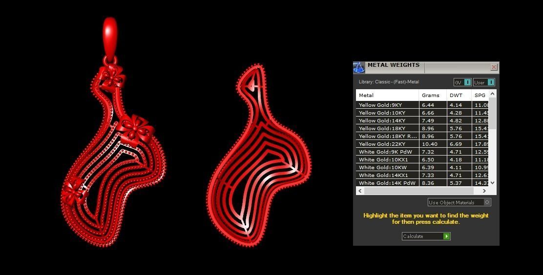 Pendant 594 3D print model_10