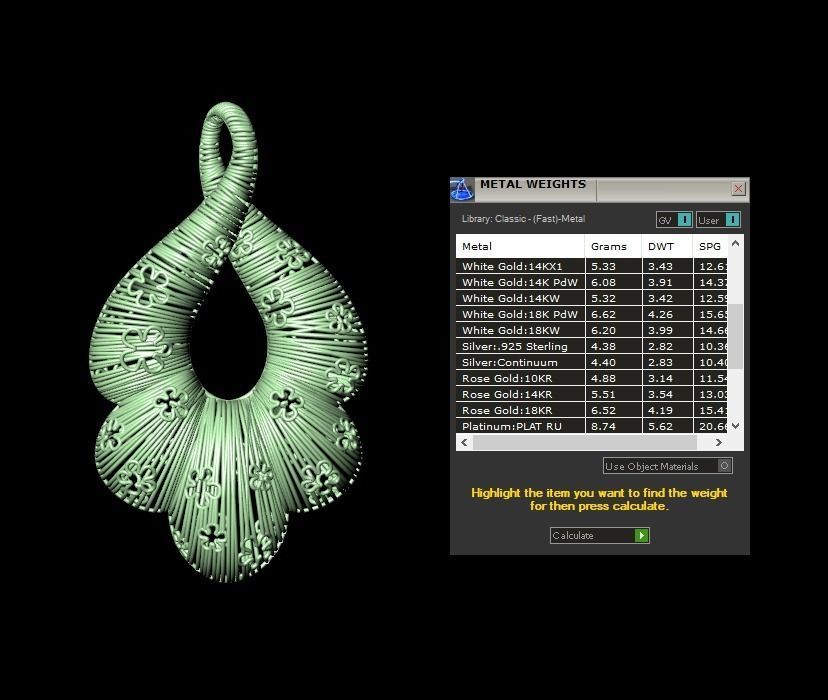 Pendant 539 3D print model_10