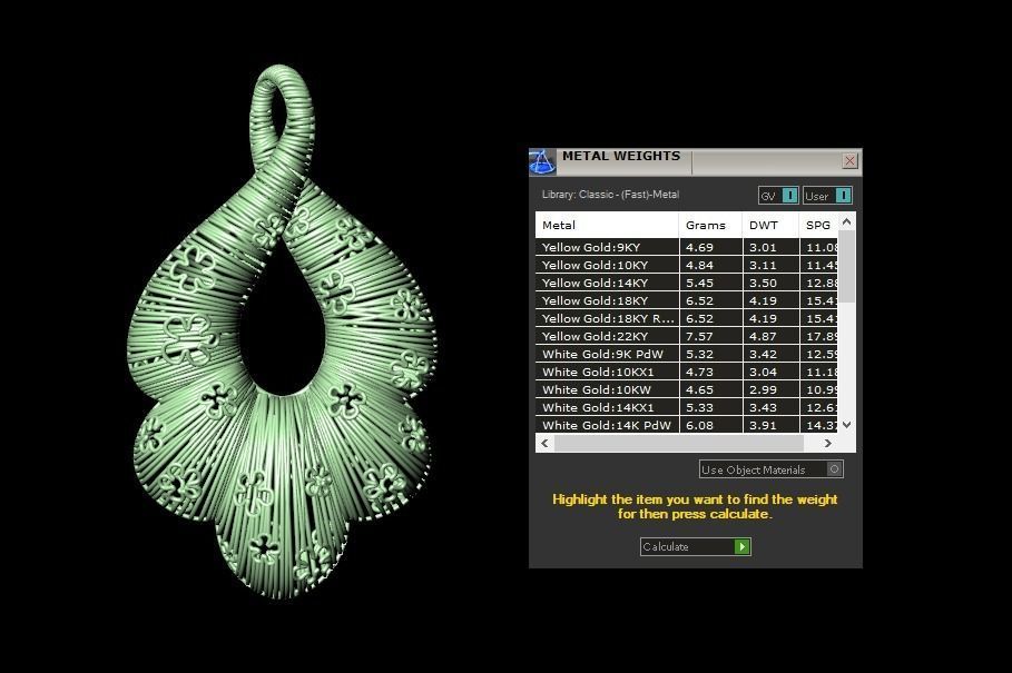 Pendant 539 3D print model_9