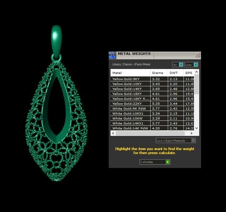 Pendant 579 3D print model_8