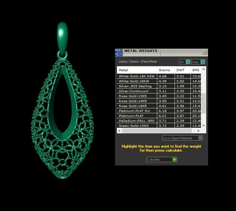 Pendant 579 3D print model_9