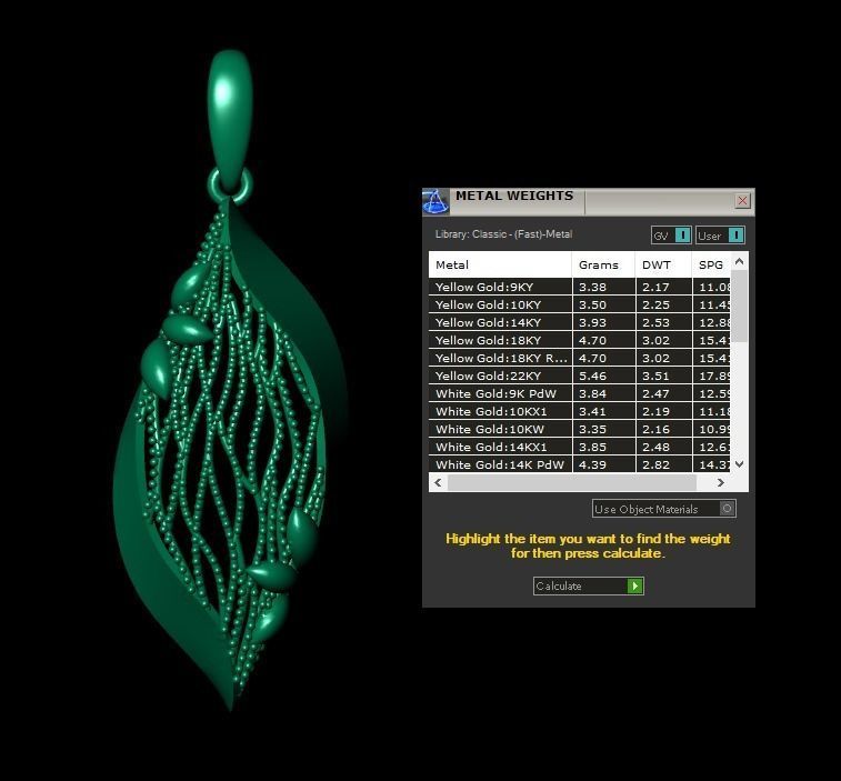 Pendant 535 3D print model_9