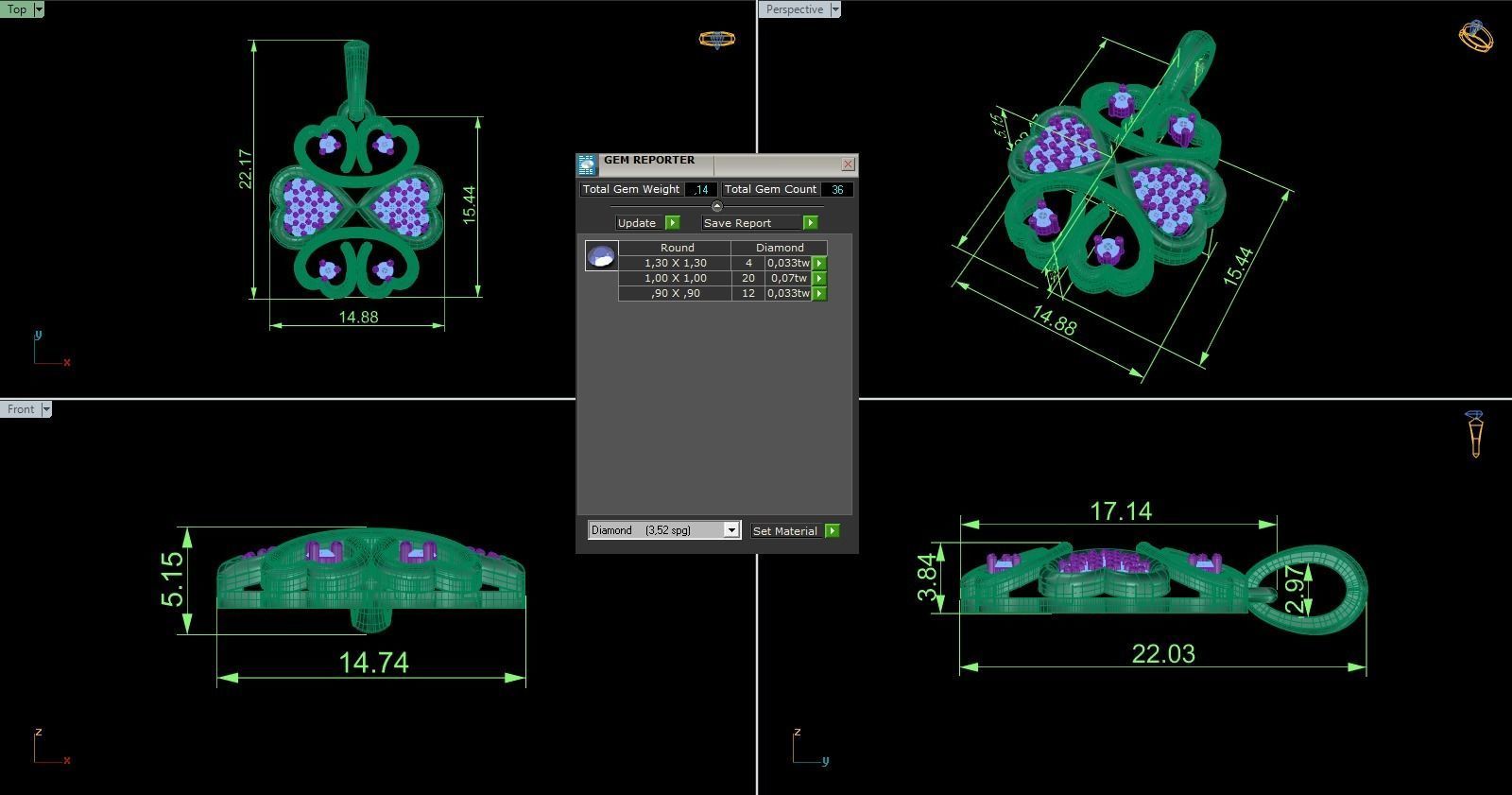 Pendant 527 3D print model_6