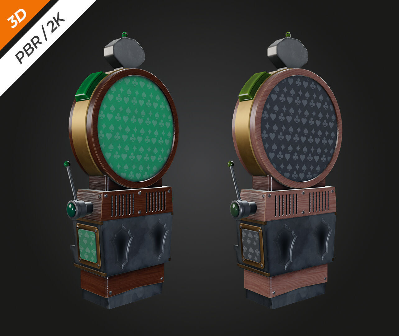 Lucky Spin Machine Low-poly 3D model_6