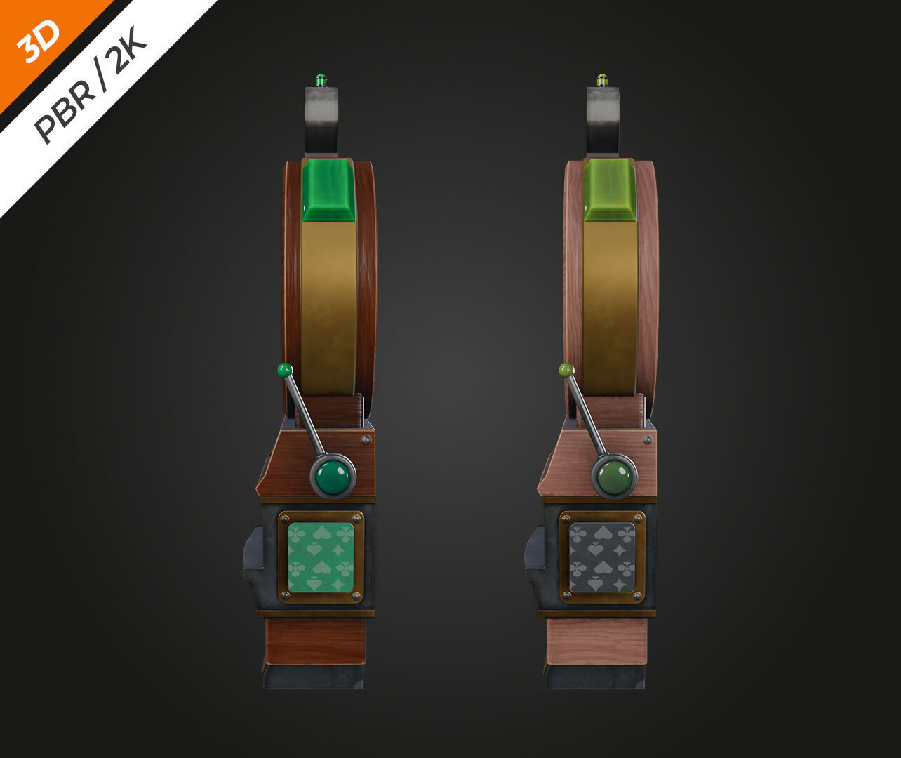 Lucky Spin Machine Low-poly 3D model_8