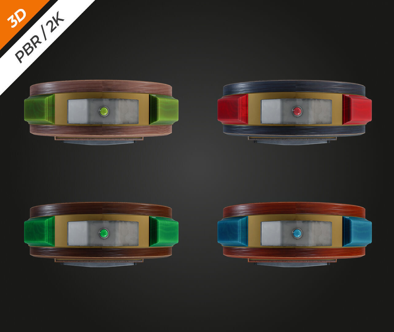 Lucky Spin Machine Low-poly 3D model_10