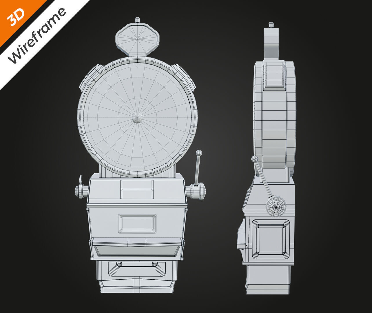Lucky Spin Machine Low-poly 3D model_13