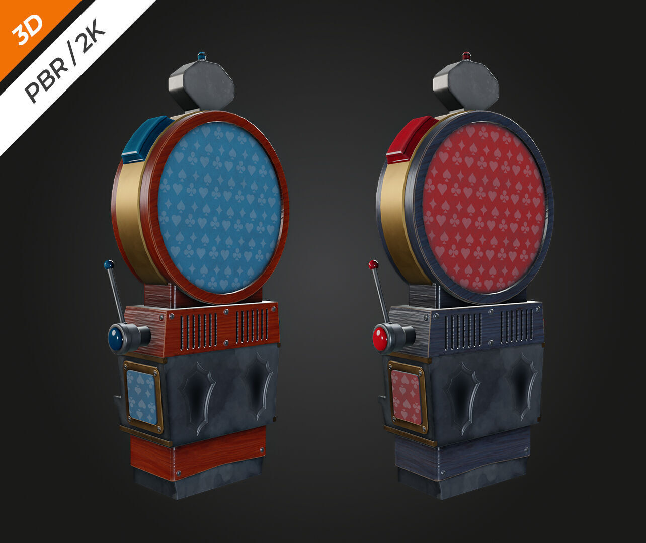 Lucky Spin Machine Low-poly 3D model_7