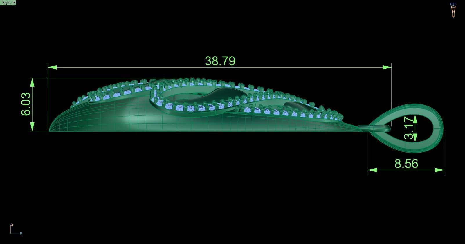 Pendant 519 3D print model_9