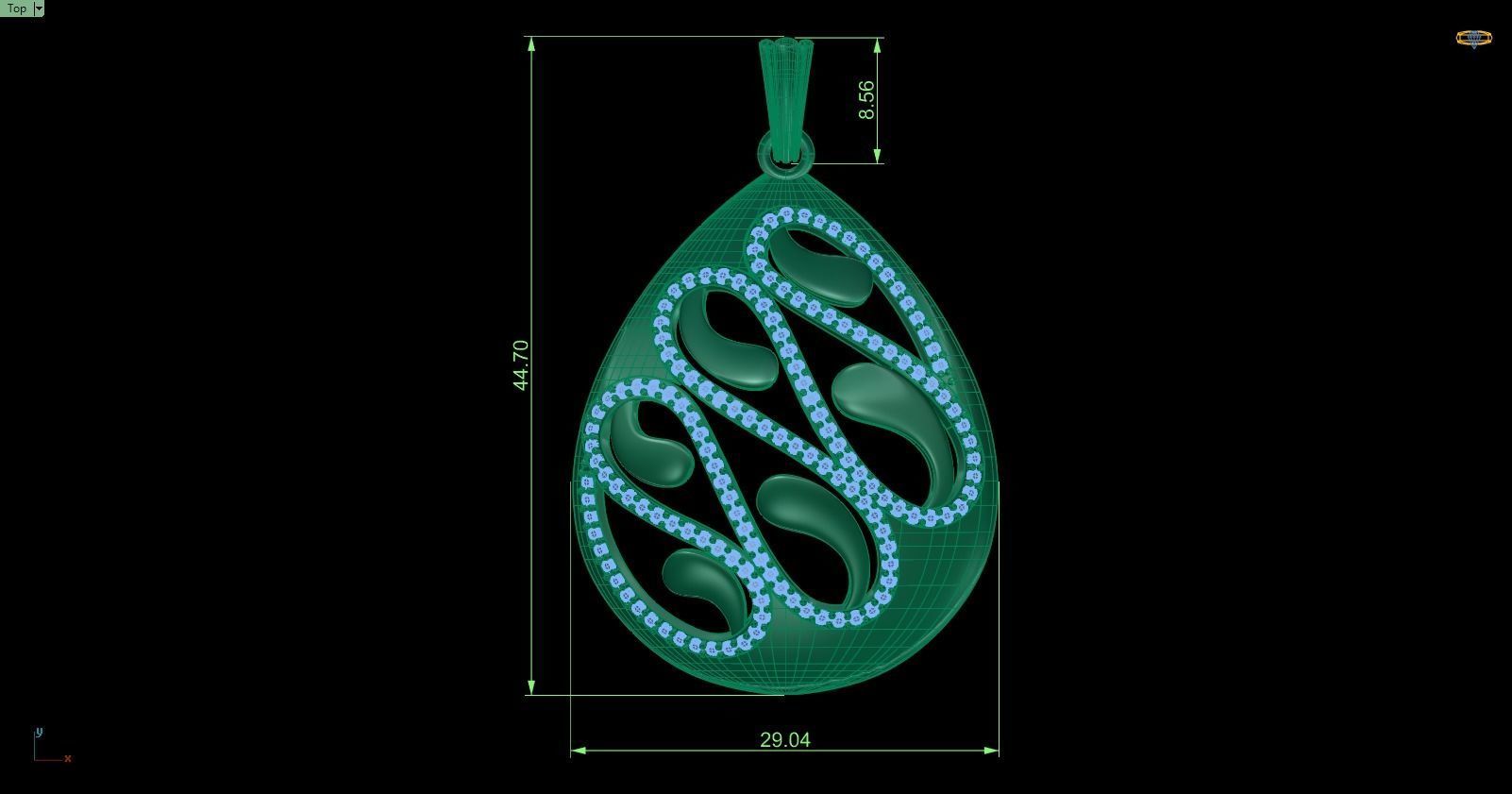 Pendant 519 3D print model_6