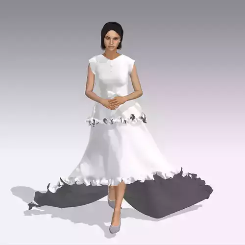 A collection of white dresses