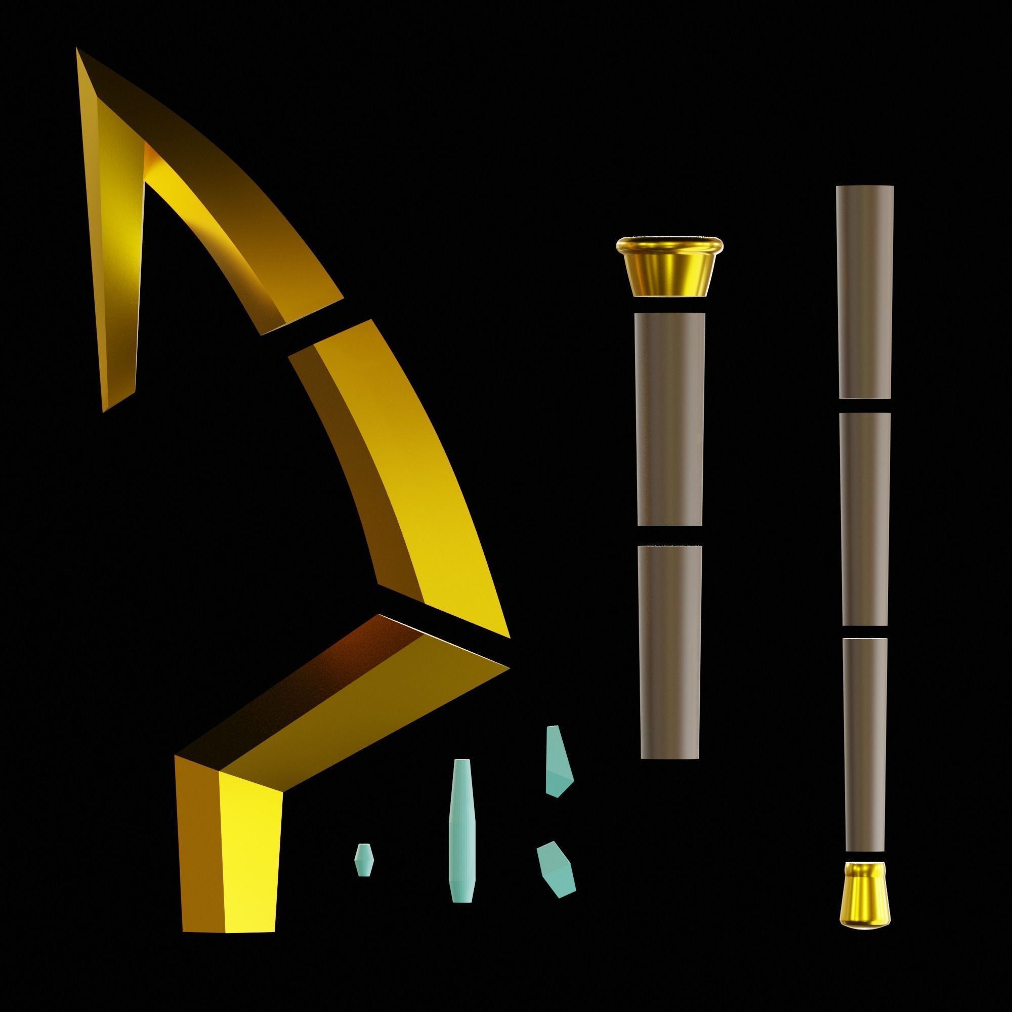 Sly Cooper cane 3D print model_1