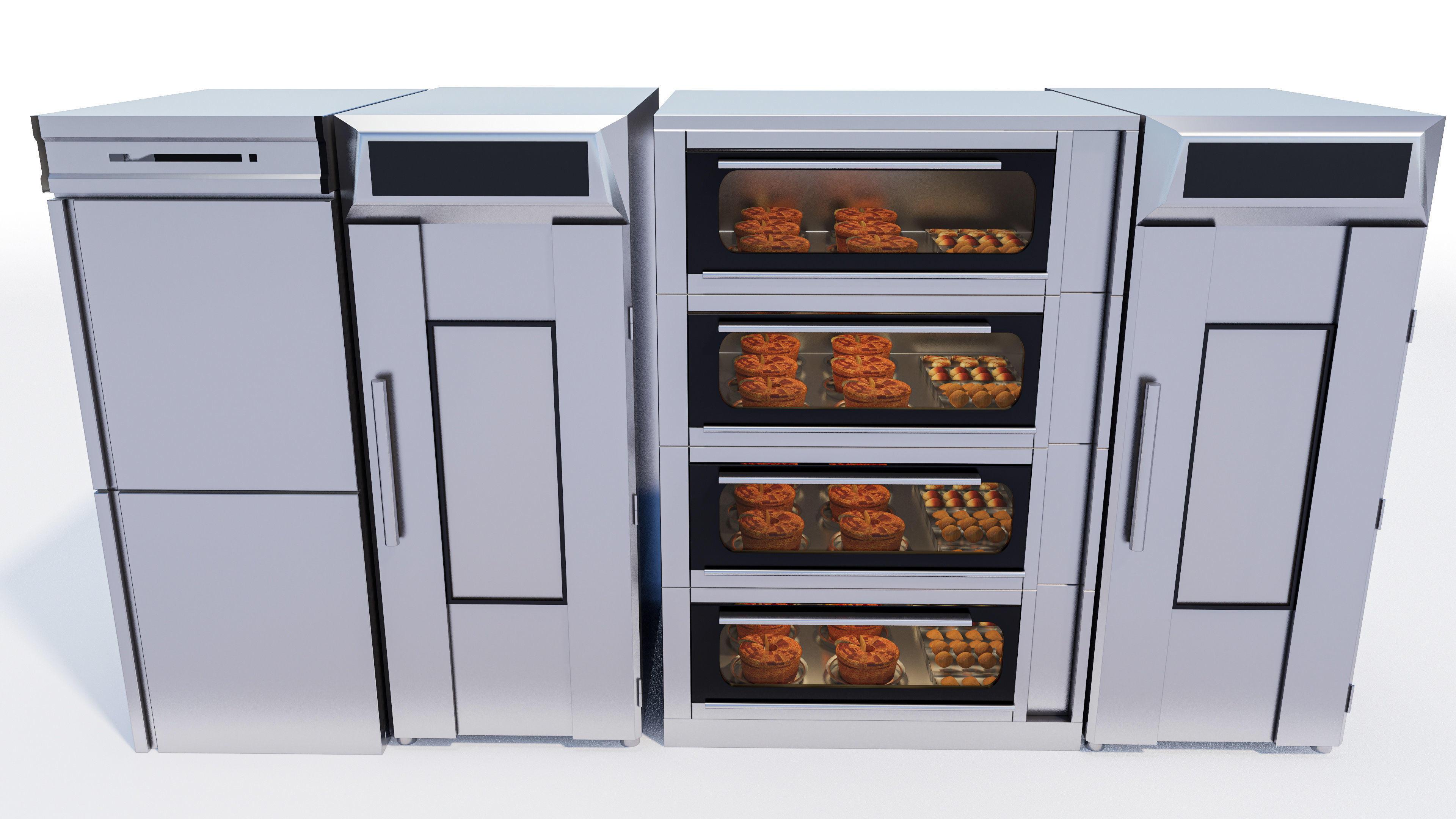 bakery baking ovens 3D model_1