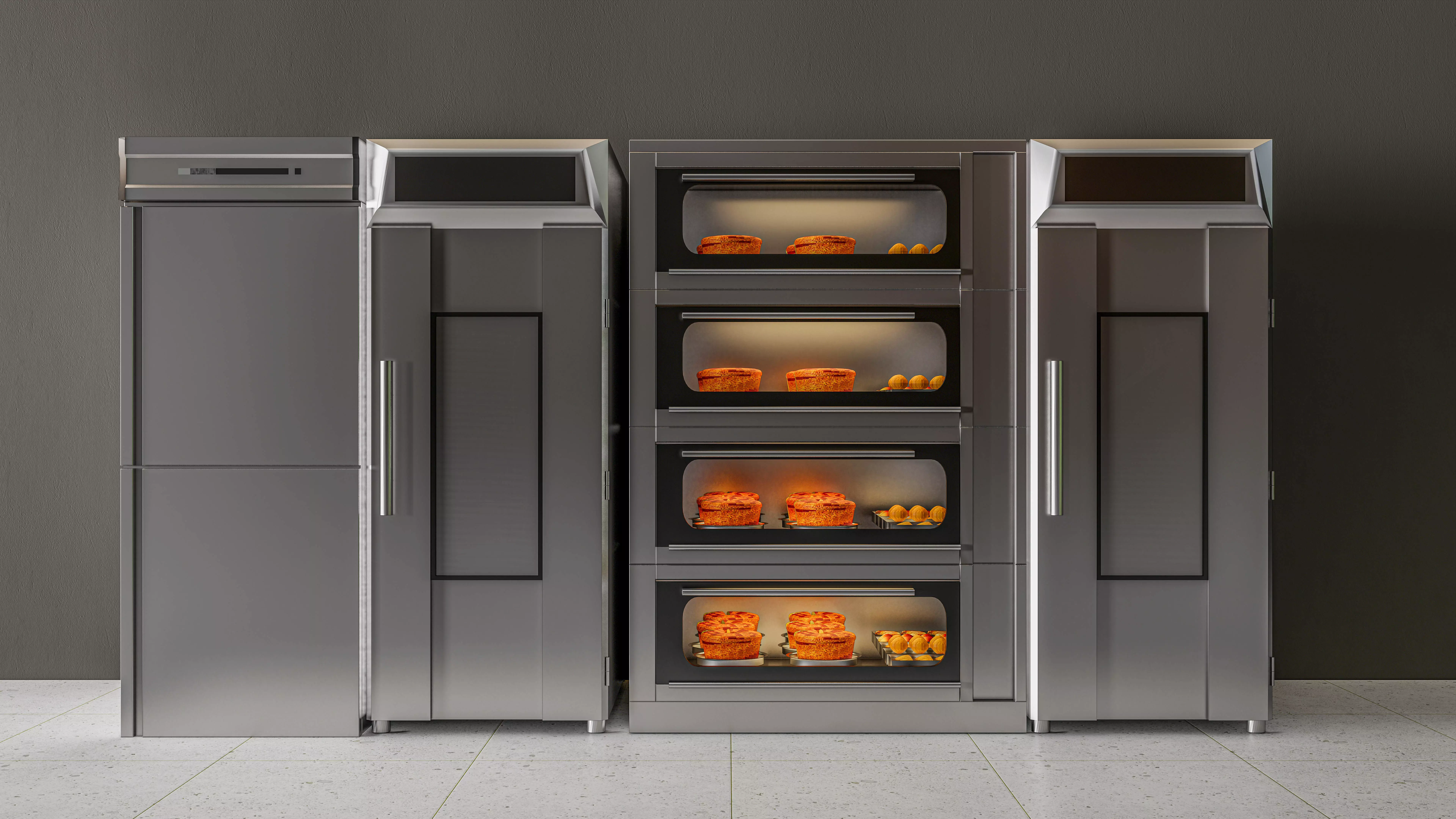 bakery baking ovens 3D model_0