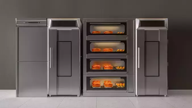 bakery baking ovens 3D model
