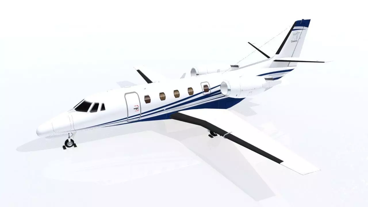 Citation Excel XLS Low Poly 6 livery Low-poly 3D model_0