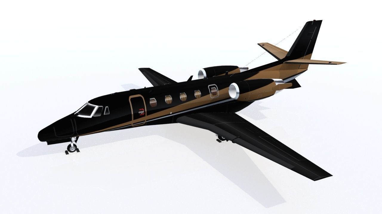 Citation Excel XLS Low Poly 6 livery Low-poly 3D model_1