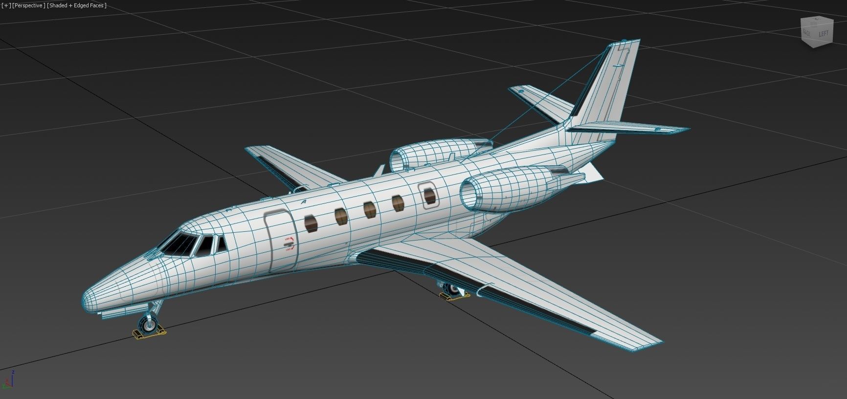 Citation Excel XLS Low Poly 6 livery Low-poly 3D model_8