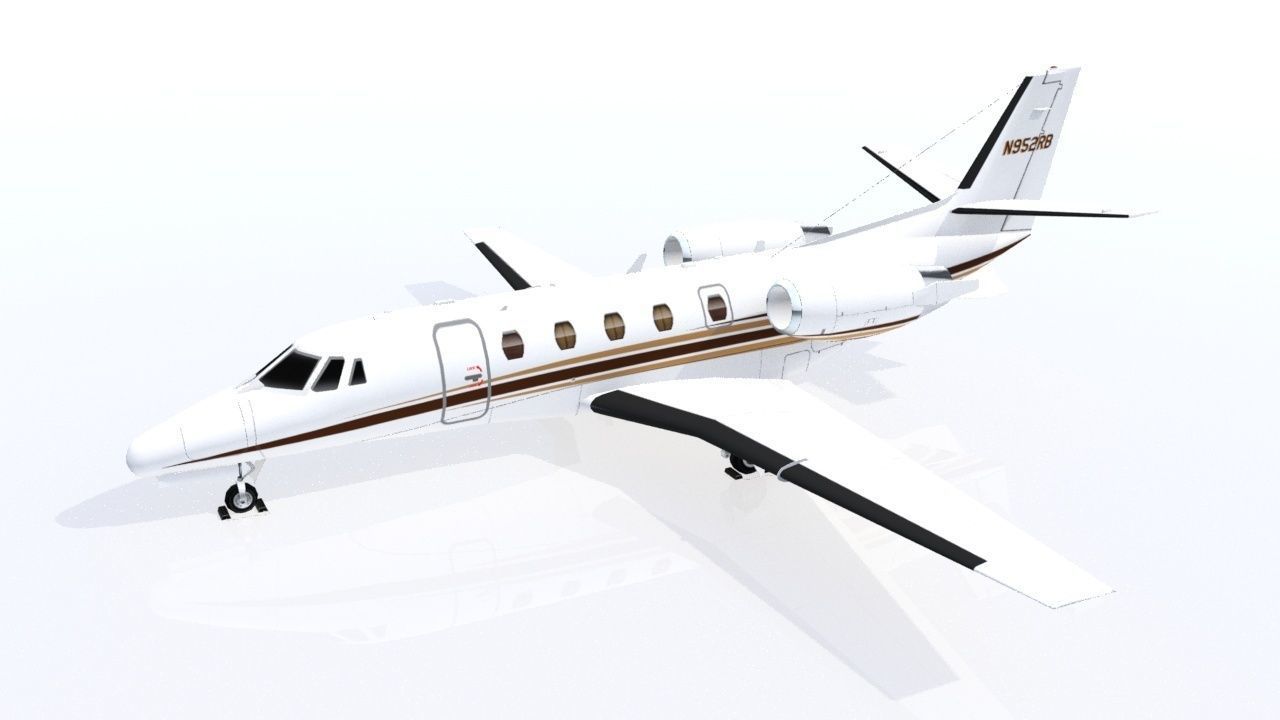 Citation Excel XLS Low Poly 6 livery Low-poly 3D model_3