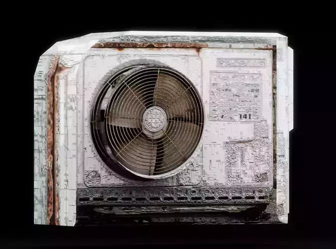 Lowpoly Air Conditioner Gameready 3d Model