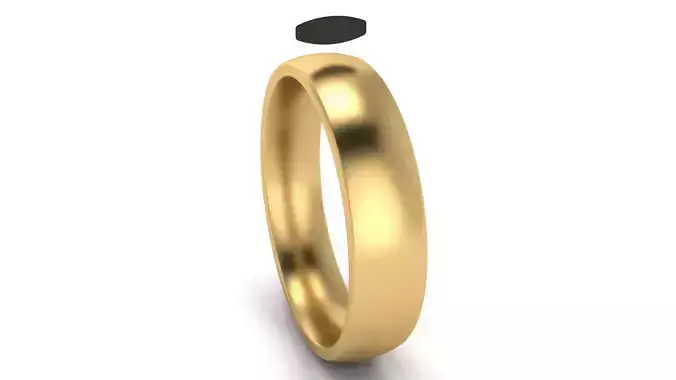 Traditional Wedding Band 4 mm Wide US SIZES