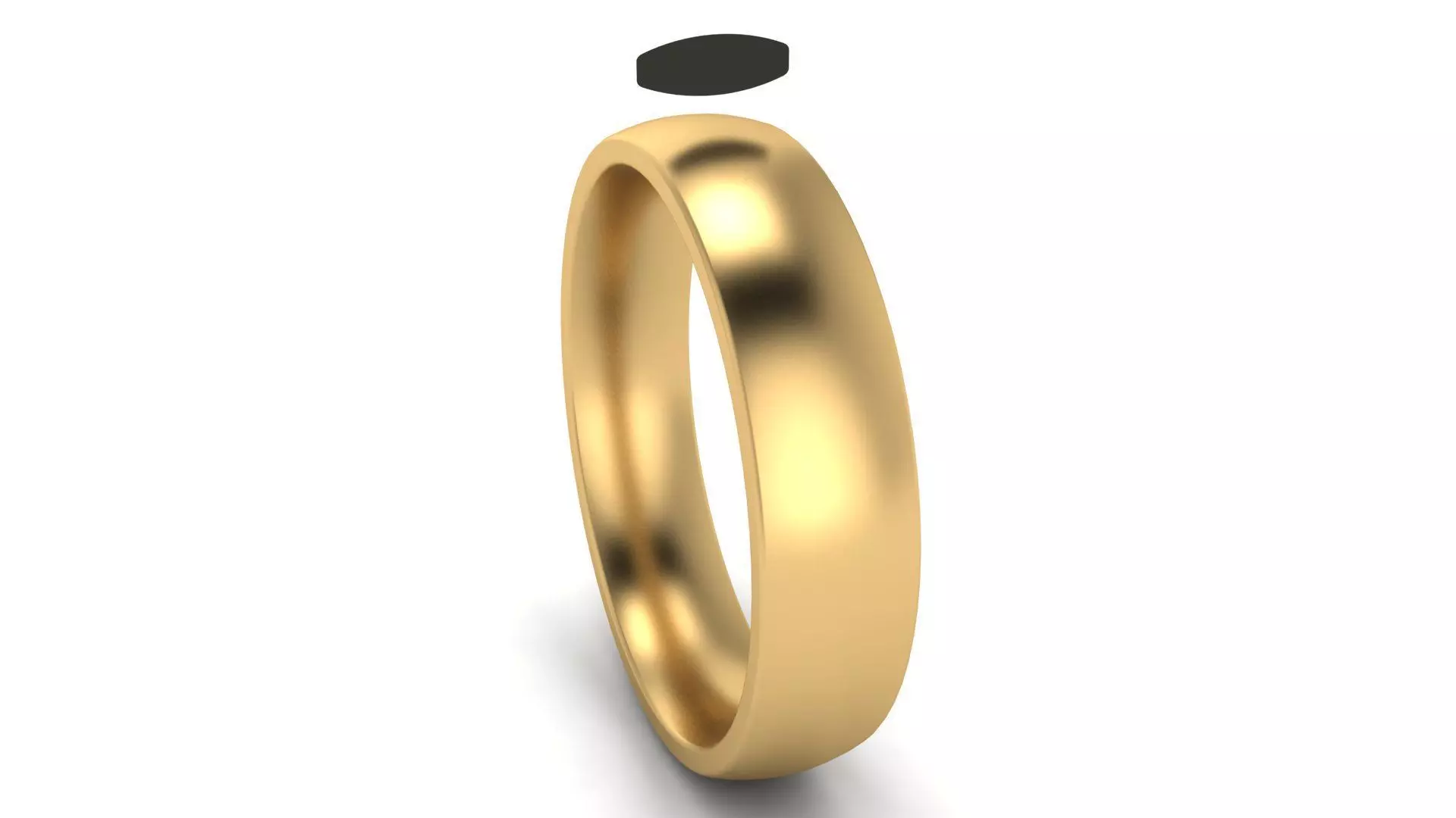 Traditional Wedding Band 4 mm Wide US SIZES 3D print model
