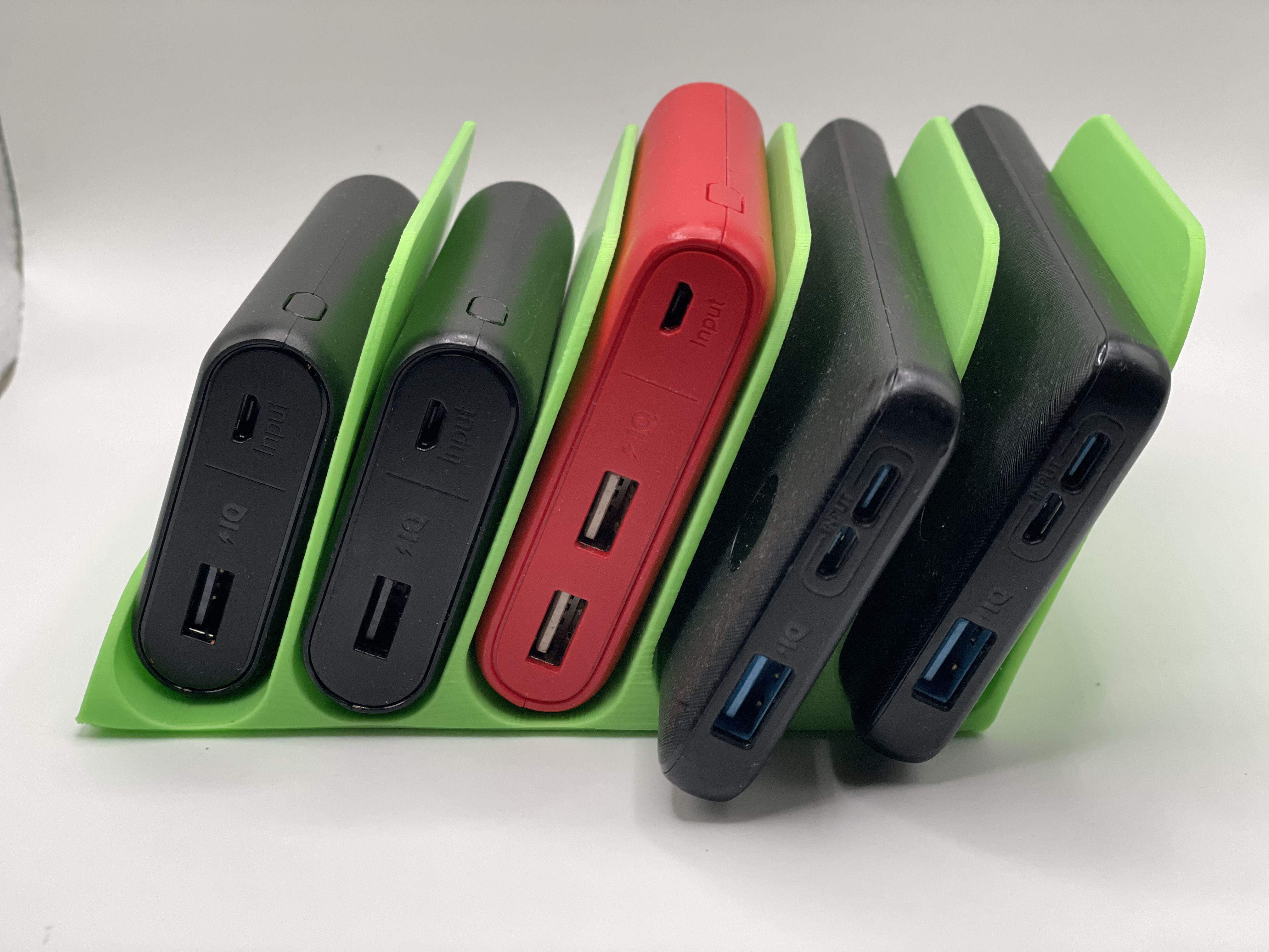 Phone and Battery Bank Organizer 3D print model_3