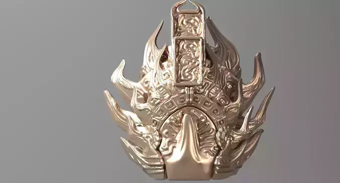 Aztec Crown statue 4