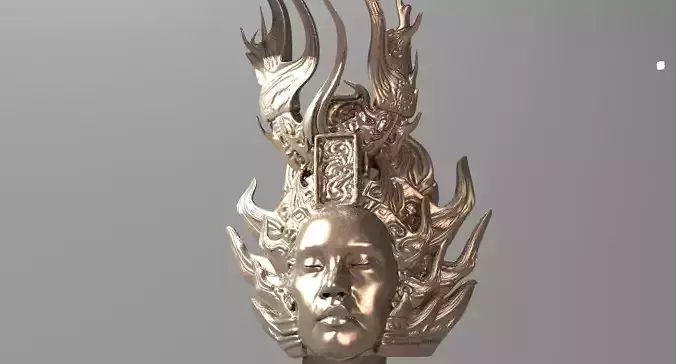 Aztec Crown statue 2 