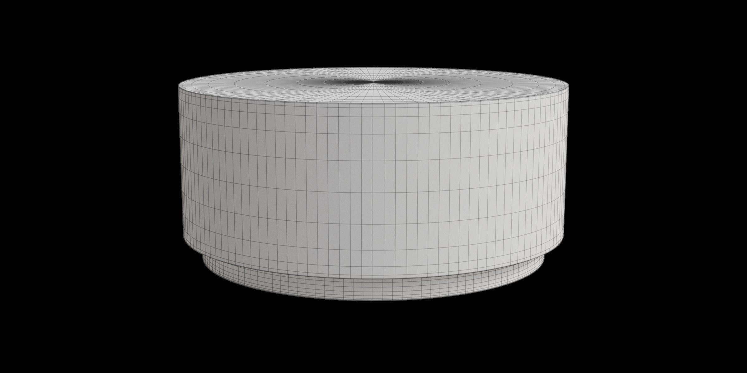 Light Beige Bohemian Coffee Table Low-poly 3D model_2