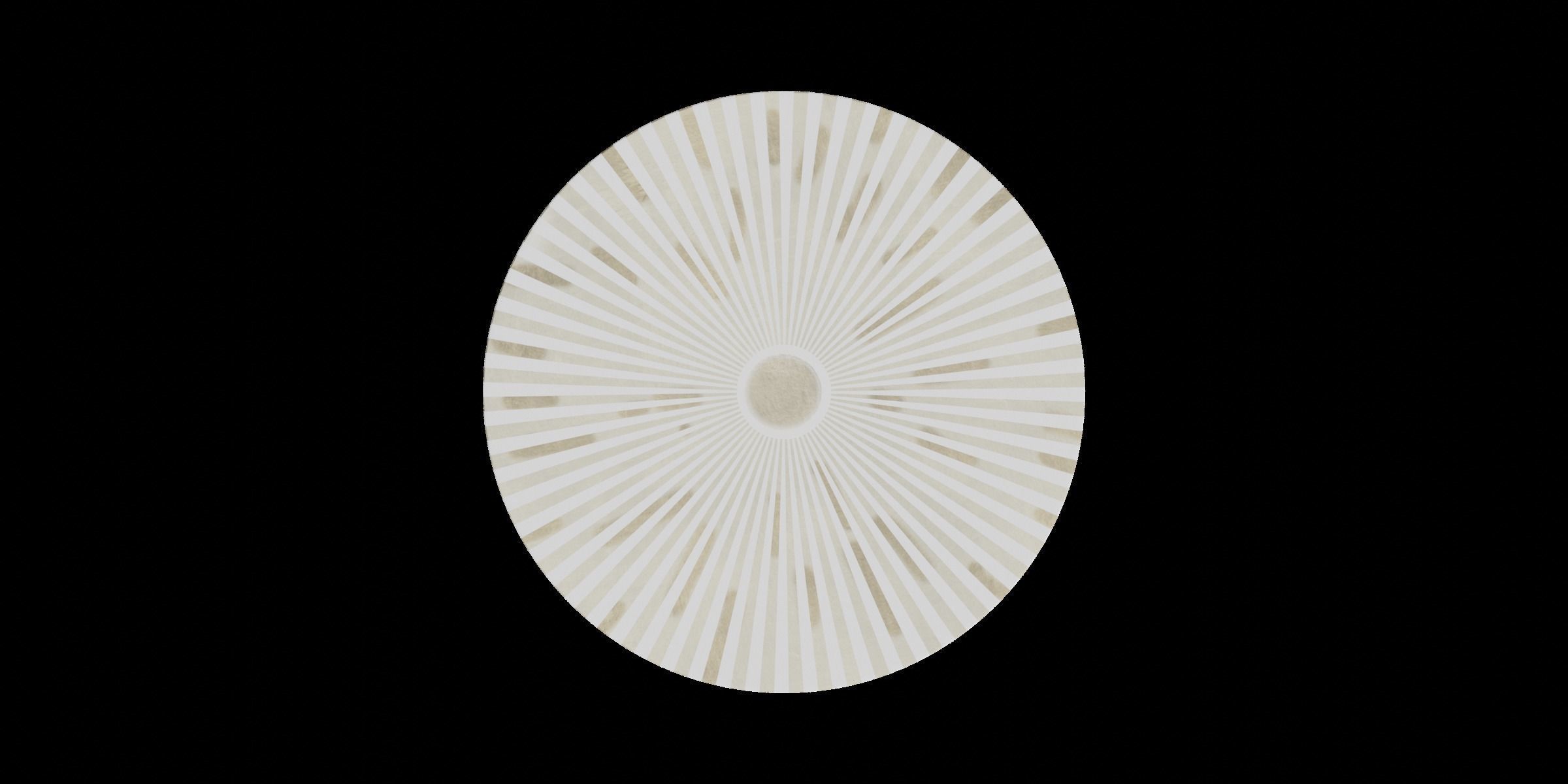 Light Beige Bohemian Coffee Table Low-poly 3D model_1